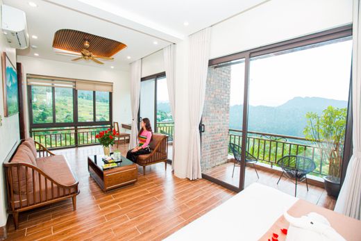 Central Hills Pù Luông Resort – Phòng nghỉ