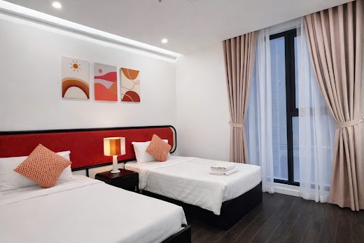 Pearl Vista Apartments & Villas Phú Quốc – Cam 1 Double + 1 Twin