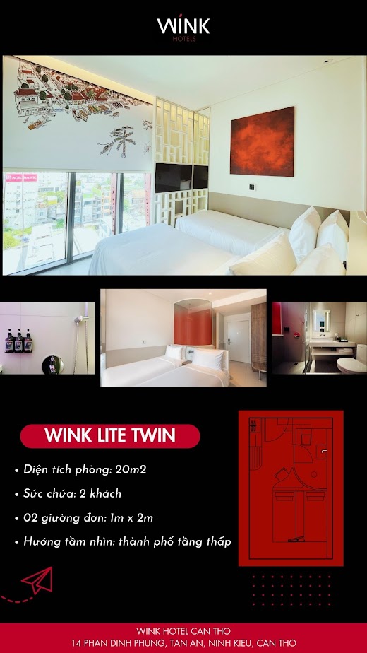 Wink Hotel Can Tho – .Wink Lite Twin