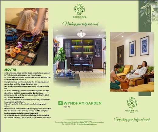 Wyndham Garden Hoi An Cua Dai Beach Hotel &spa (4 Sao) – Hotel Menus